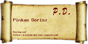 Pinkas Dorisz névjegykártya